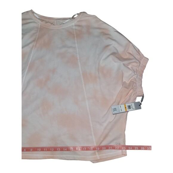 ⭐Calvin Klein Performance Tie-Dyed Relaxed T-Shirt Seashell Pink Small NWT Women - Picture 6 of 13